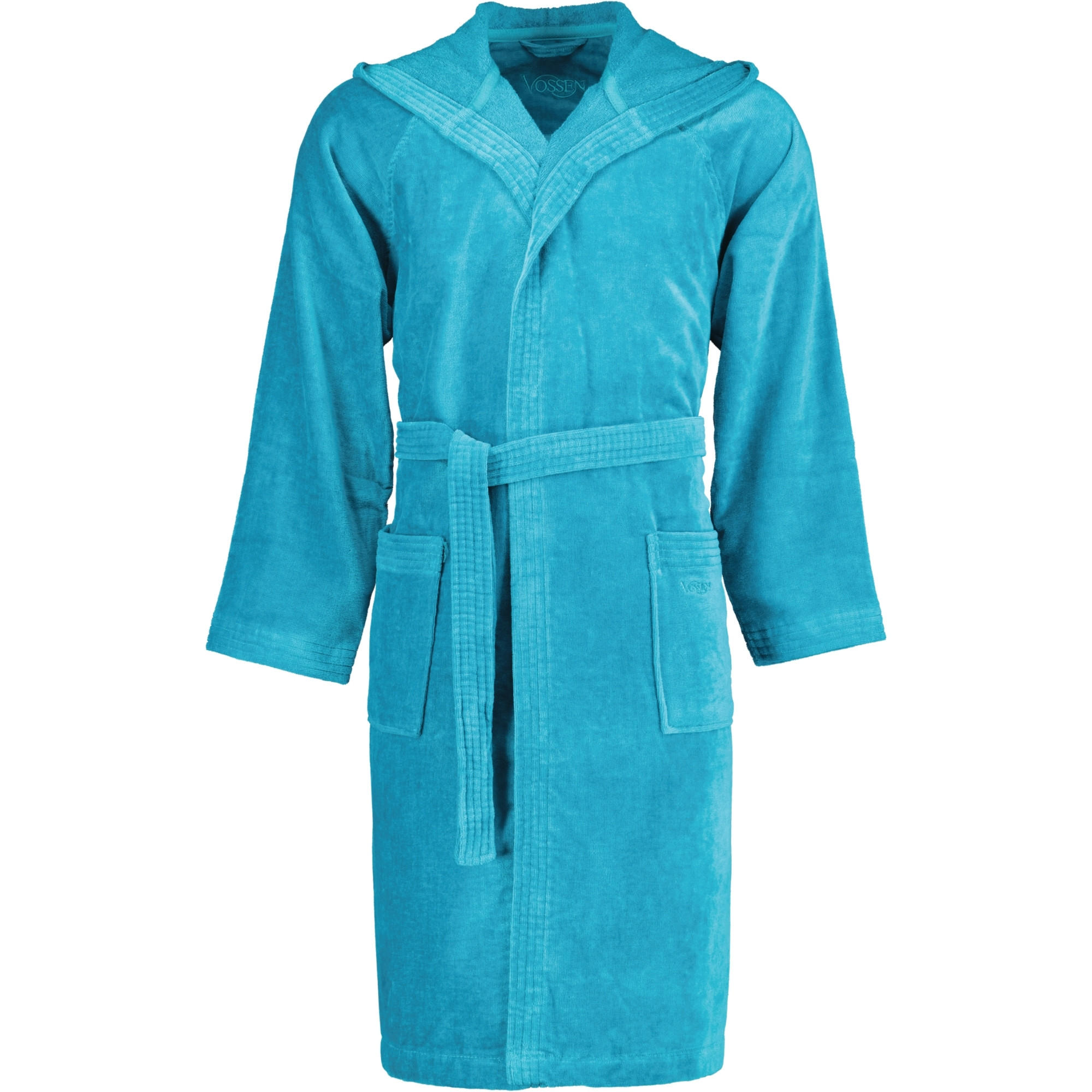 BADEMANTEL UNISEX KURZMANTEL MIT KAPUZE TEXAS LAGOON - 589 - Blau, Textil (Lnull) - Vossen