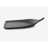SCHAUFELPLATTE YLI 36 CM Matt schiefer style - Schieferfarben, Keramik (21/8.5/36cm) - Revol Porcelaine France