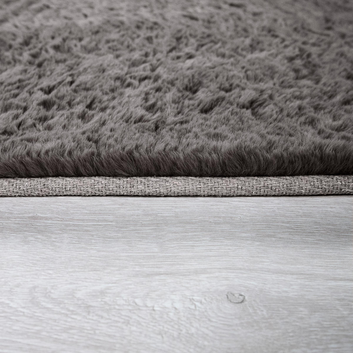 TEPPICH Hochflor Unifarben schmutzabweisend Dunkelgrau Rechteckig 200x290 - Dunkelgrau, Textil (200/290cm) - KADIMA DESIGN