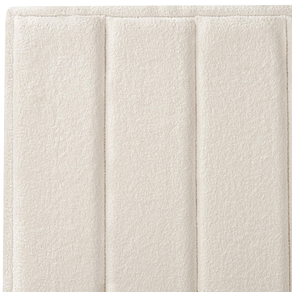 POLSTERBETT 140x200 cm Weiß Sezanne - Creme, Textil (140/200cm) - Beliani