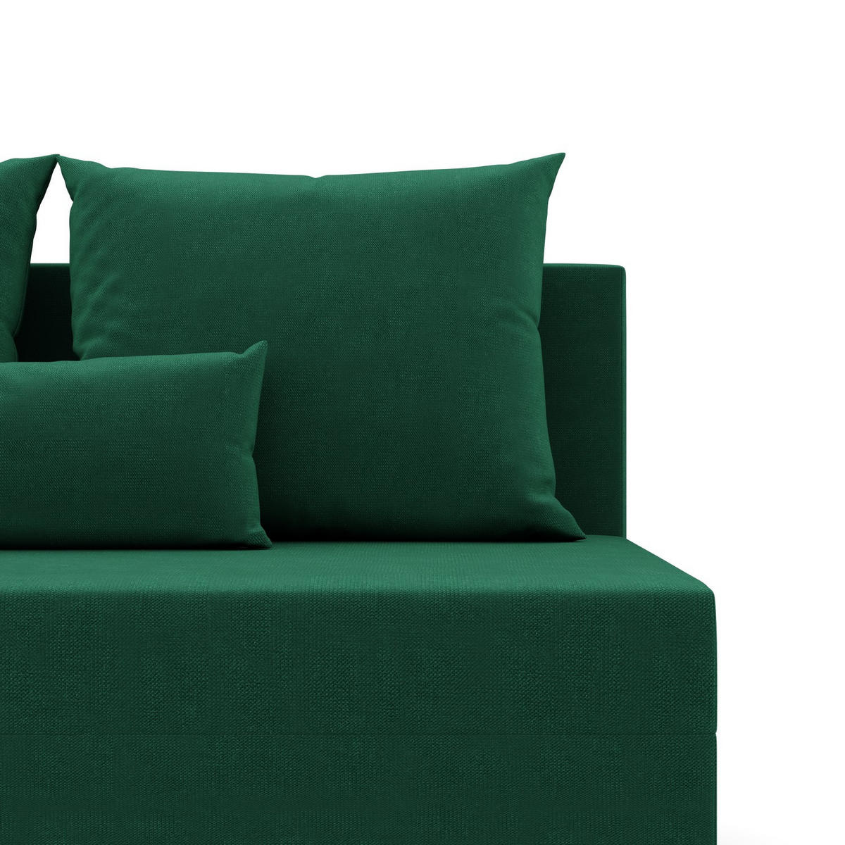 ECKSOFA MIT SCHLAFFUNKTION FERMO BONELL Grün - Grün, Textil (137/201cm) - Mebligo