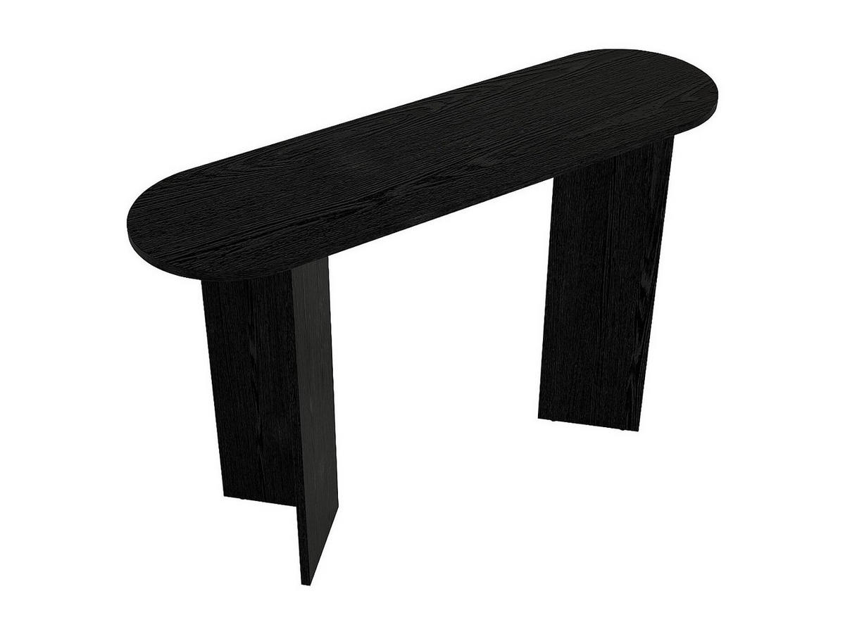 KONSOLENTISCH - 120 cm x 35 cm - Holz, Platte - Schwarz TOPANIA - Schwarz, Holz (35/120/74cm) - Vente-Unique