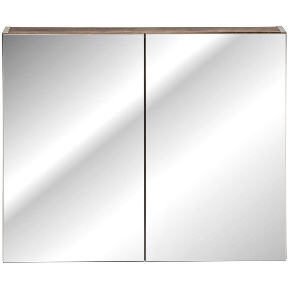 SPIEGELSCHRANK Puebla-56 - Beige, Holzwerkstoff (80/65/17cm) - Lomado