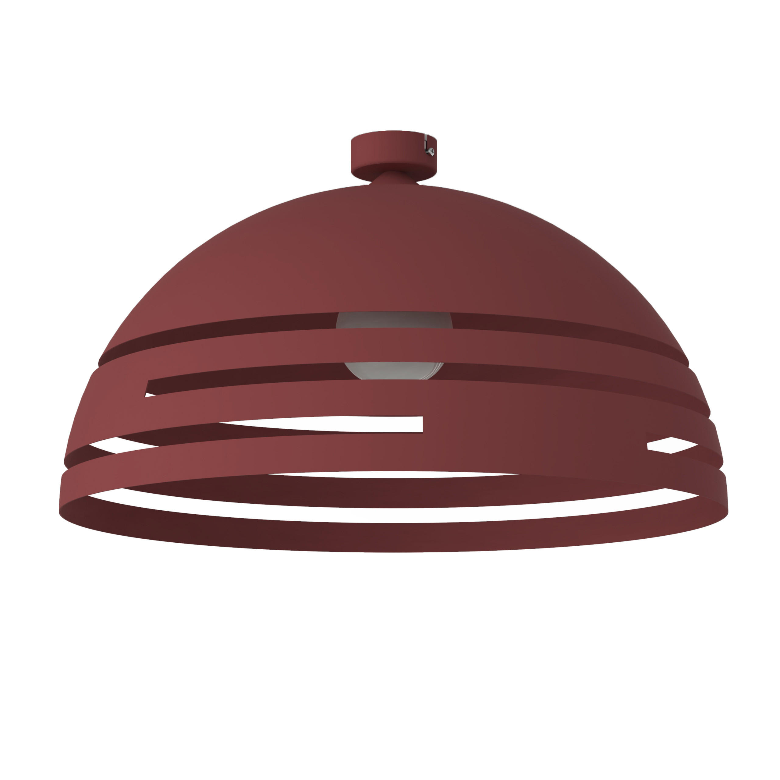 DECKENLEUCHTE - Rot, Metall (60/60/30cm) - Lumicom