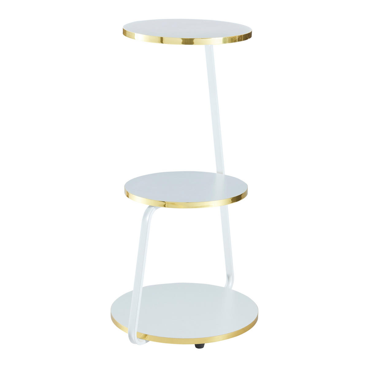 BEISTELLTISCH Sipoo - Goldfarben, Holzwerkstoff (37/46/74cm) - [en.casa]