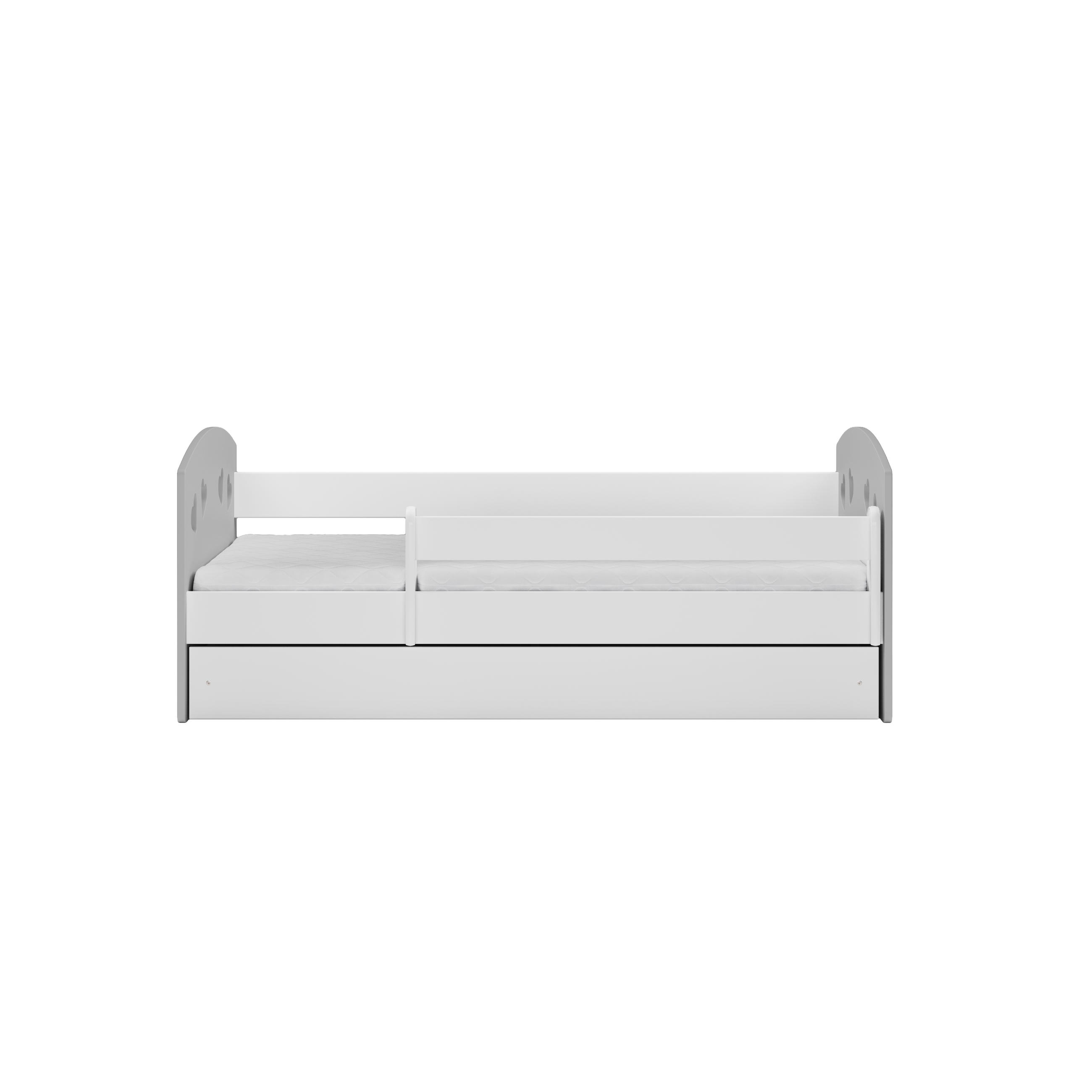 KINDERBETT JULIA mit Schublade ohne Matratze 90/65/144 - Grau, Holzwerkstoff (80/140cm) - RAUMHIRSCH FURNITURE