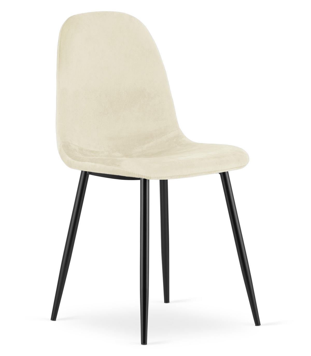 ESSZIMMERSTUHL 3-er Set COMO beiger Sitz - Beige, Textil (44.5/87.5/50.5cm) - Valora