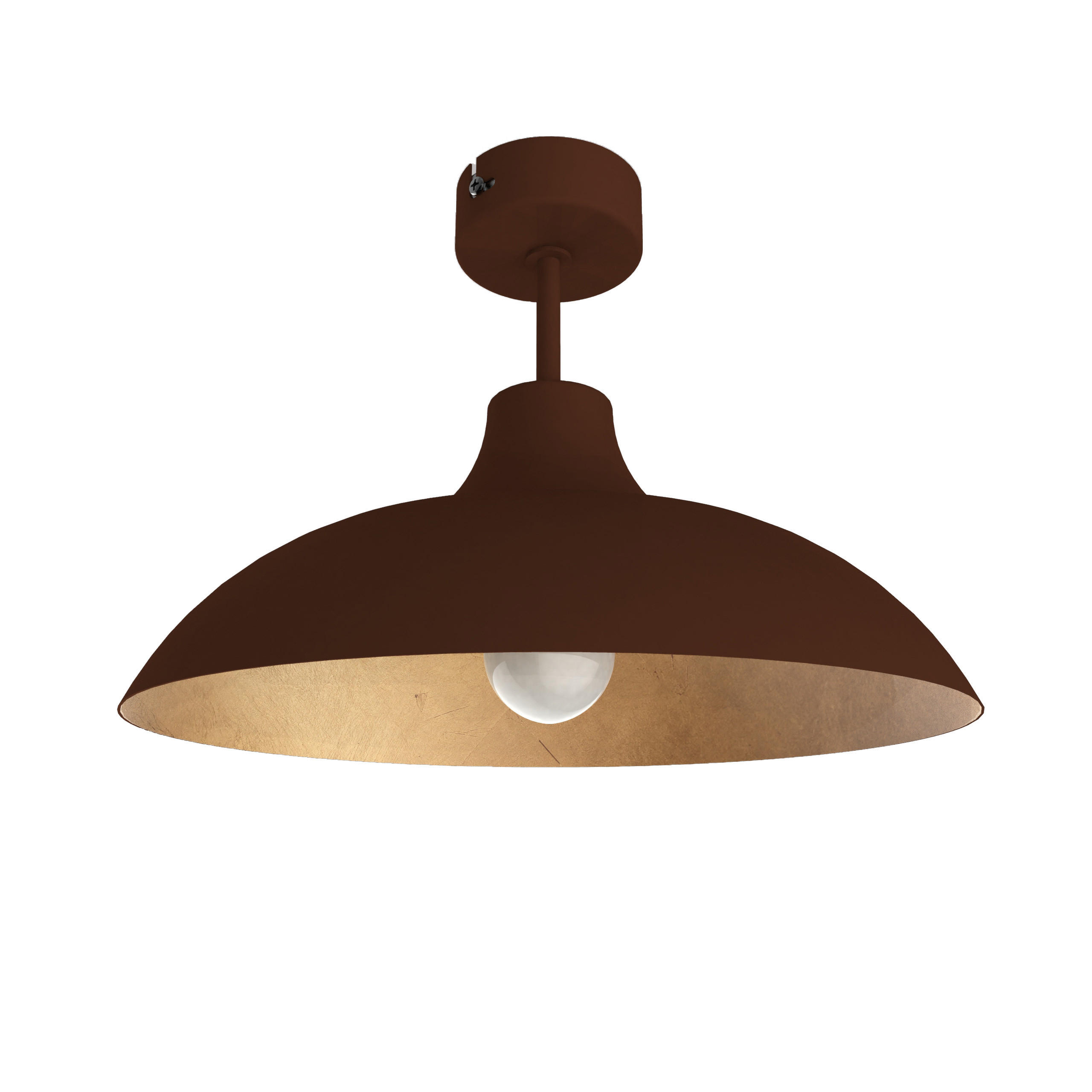 DECKENLEUCHTE Parigina - Goldfarben, Metall (30/30/20cm) - Lumicom