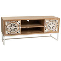 LOWBOARD aus Holz, Weiß, 120x40x53 - Weiß, Holz (120/53/40cm) - Wanderlust