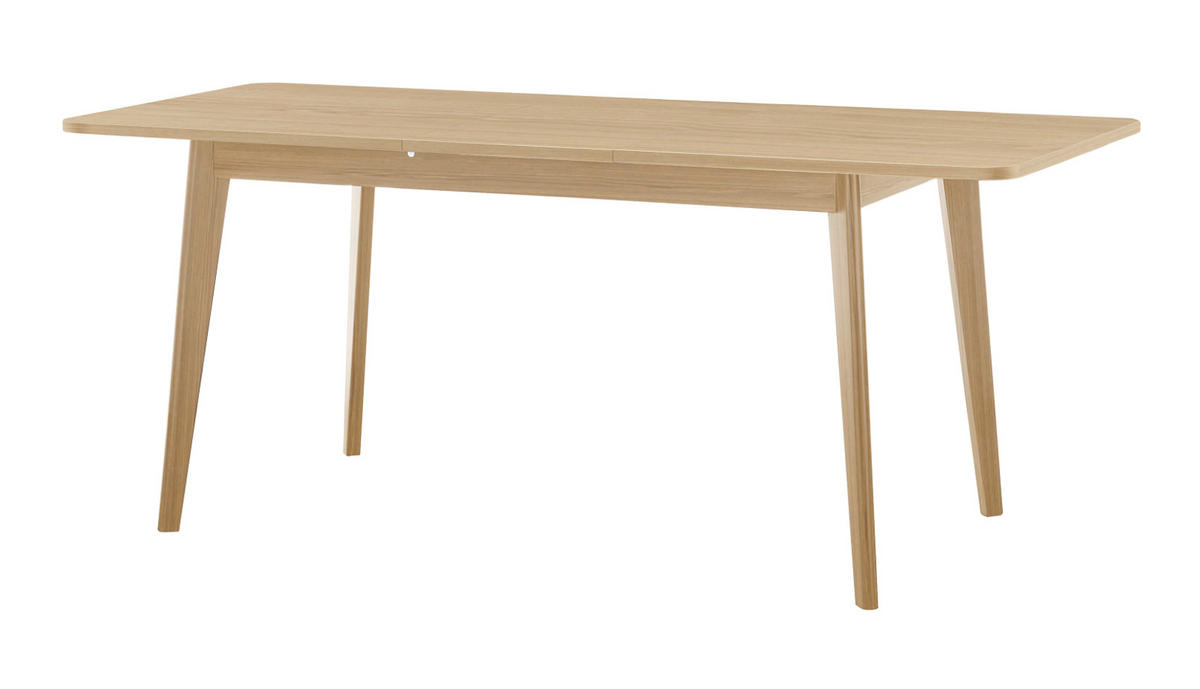 ESSTISCH naturfarben Eiche, skandinavisch, Küchentisch ausziehbar 140 - 180 cm - Eichefarben/Naturfarben, Eichenholz/Holzwerkstoff (140/80/75cm) - Furn.Design