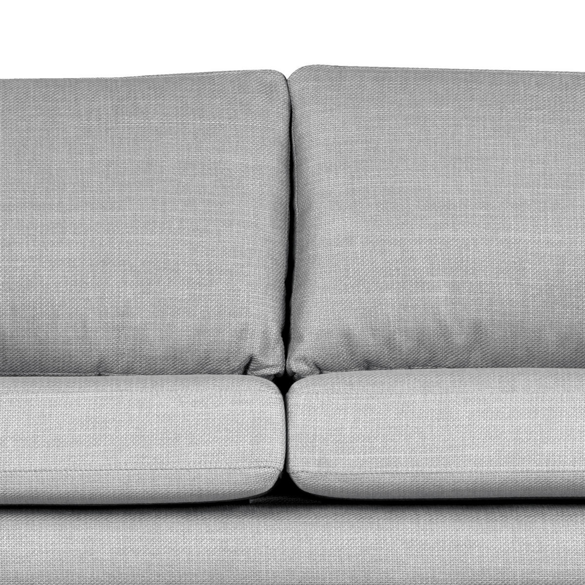 3-SITZER SOFA - Hellgrau, Textil (237/81/88cm) - home24