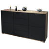 SIDEBOARD Rova Schwarz matt - Schwarz, Holzwerkstoff (138.5/75.5/35cm) - Vladon