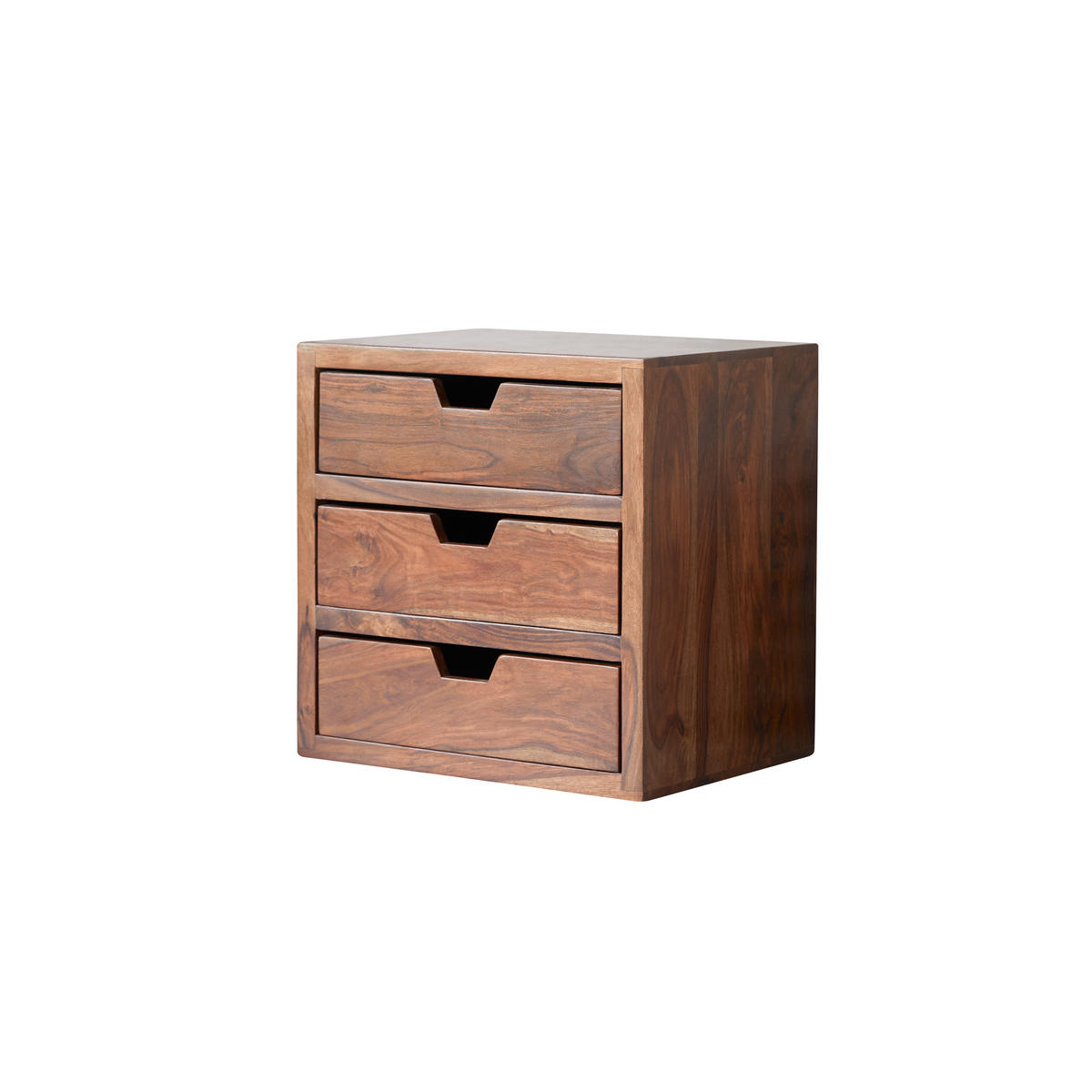NACHTTISCH Kwarto Braun aus Palisander - Braun, Holz (42/42/32cm) - Tikamoon