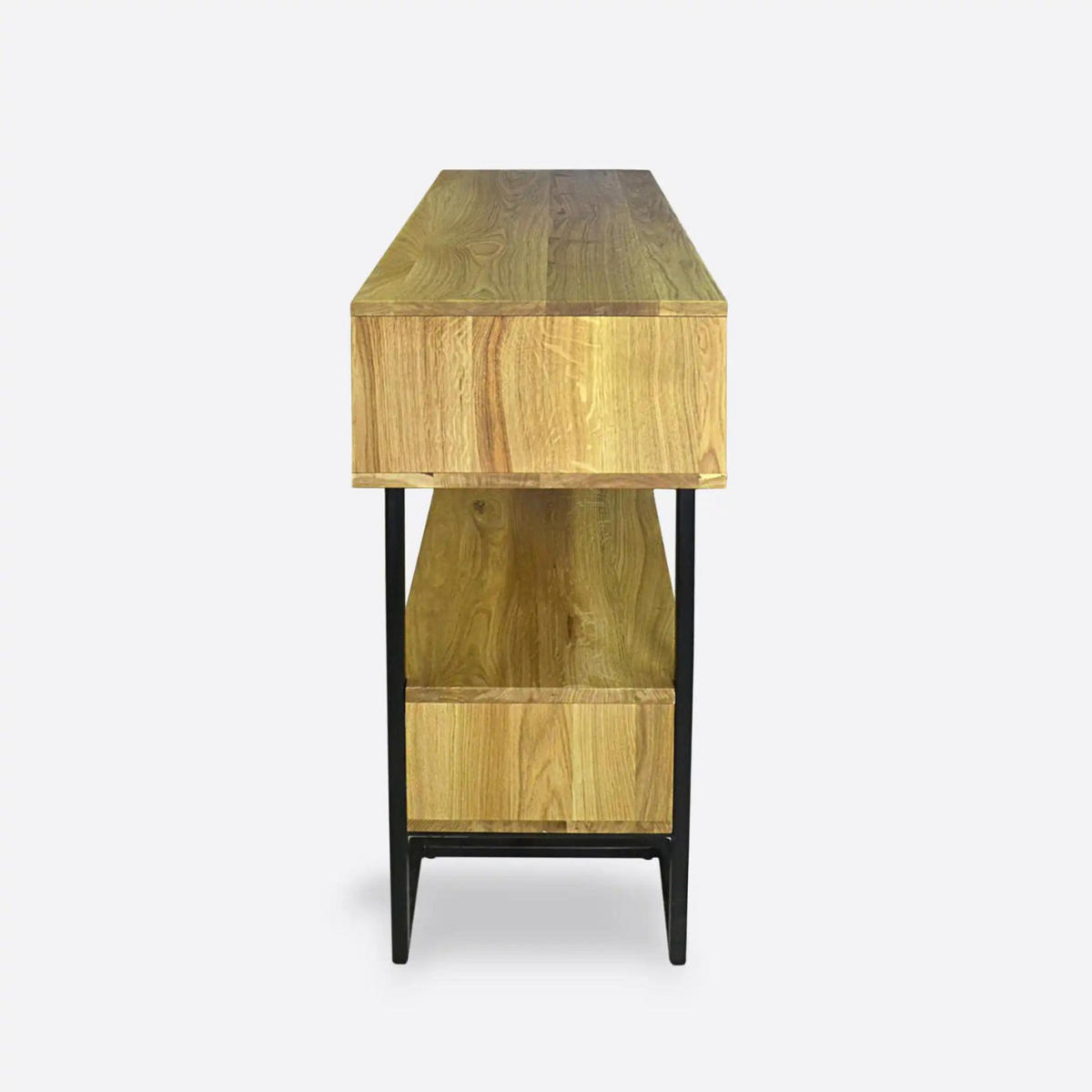 KONSOLENTISCH Beistelltisch für den Flur OLIMPIA - Eichefarben, Holz (100/100/40cm) - Rawood Furniture