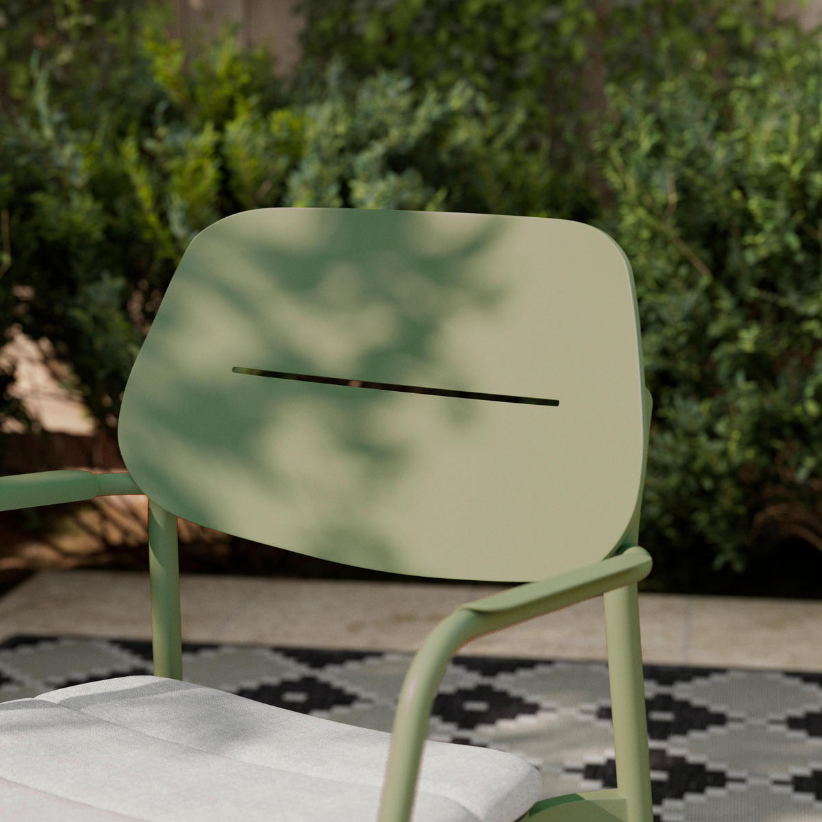GARTENSTUHL Verde Hellgrün/Salbeigrün Aluminium - Salbeigrün, Metall (1/85/57cm) - Mömax