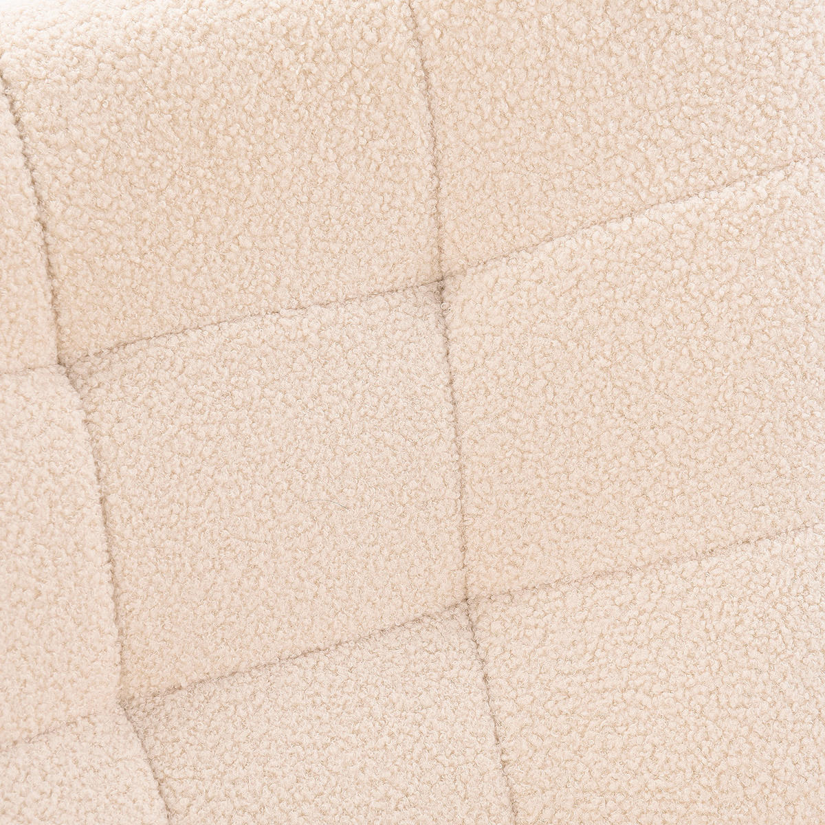 SCHAUKELSTUHL Samtbezug mit Metallgestell und Holz-Kufen, Beige - Beige, Holz/Textil (75/92/68cm) - PARAFTA HOME
