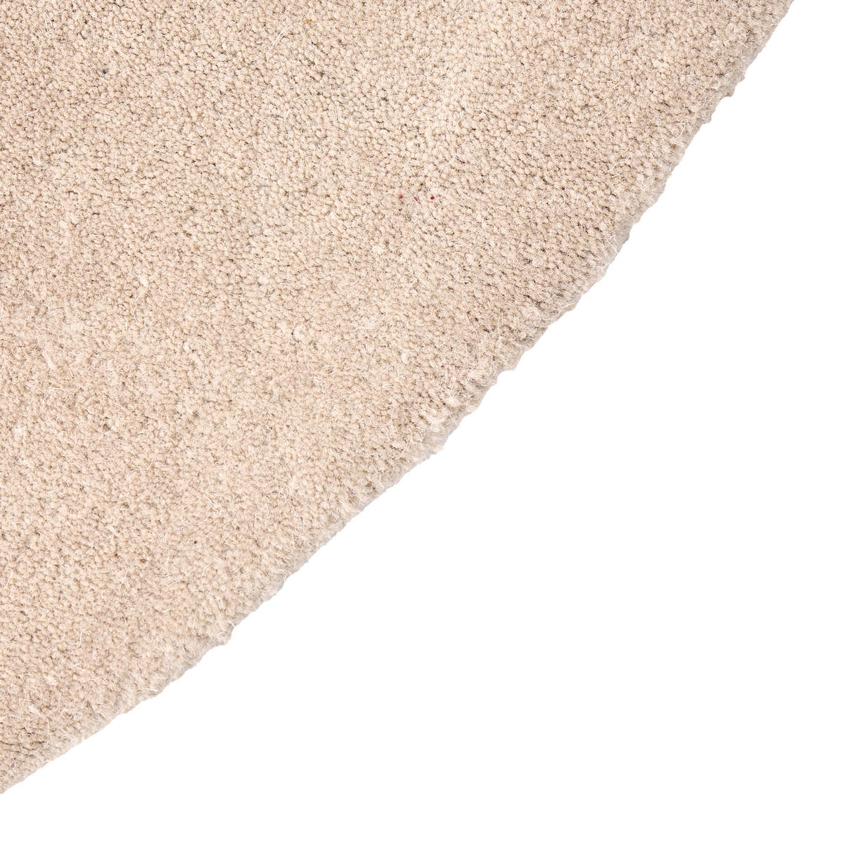 KOBEREC Béžový 140 cm Vlna Vasco - béžová, textil (140/140cm) - Beliani