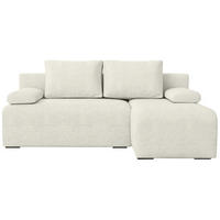 ECKSOFA Ernest mit Schlaffunktion Beige Bouclé - Beige, Textil (200/145cm) - Bromarkt