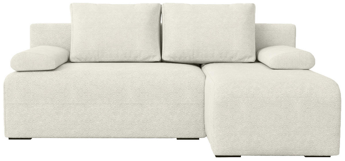 ECKSOFA Ernest mit Schlaffunktion Beige Bouclé - Beige, Textil (200/145cm) - Bromarkt