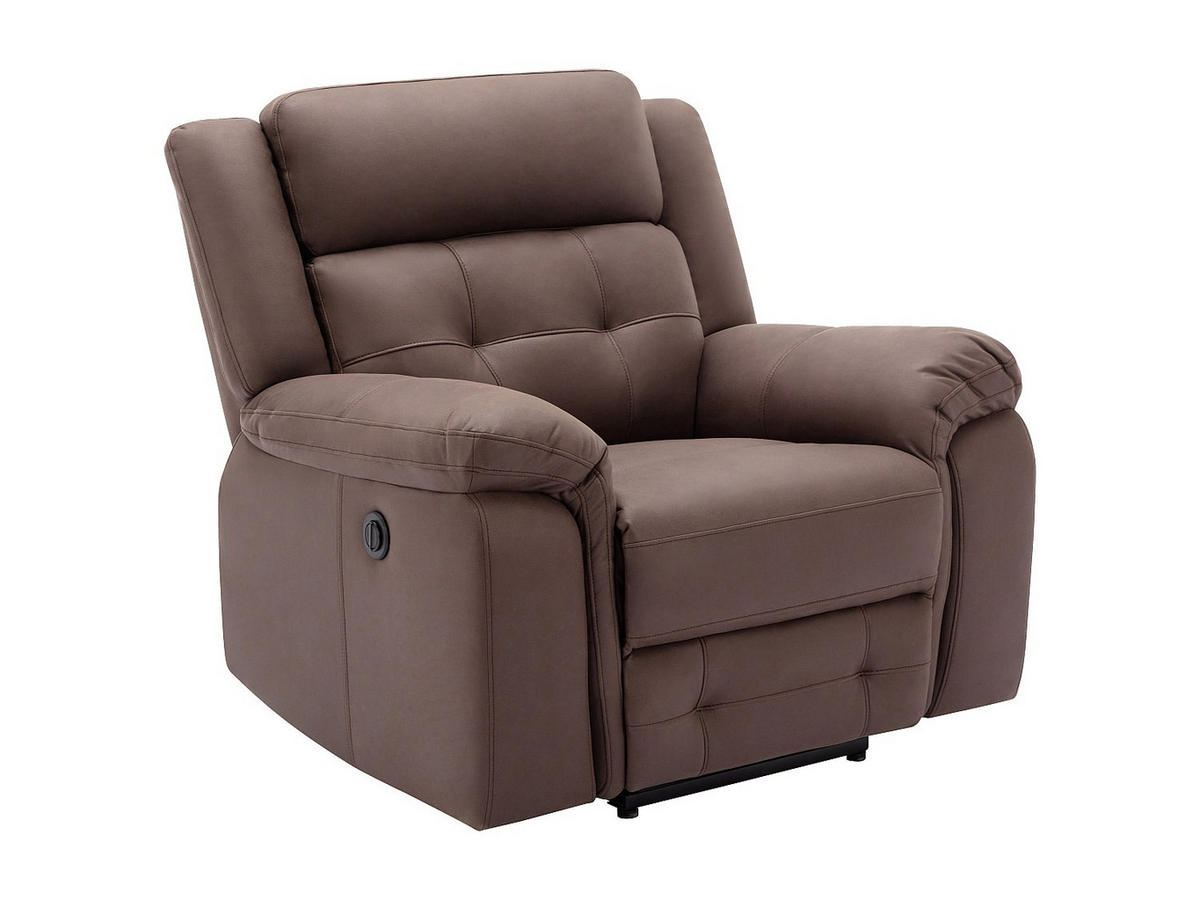 RELAXSESSEL - 1 Person - Stoff, Stoff - Braun - - Braun, Textil (103/102/97cm) - Vente-Unique