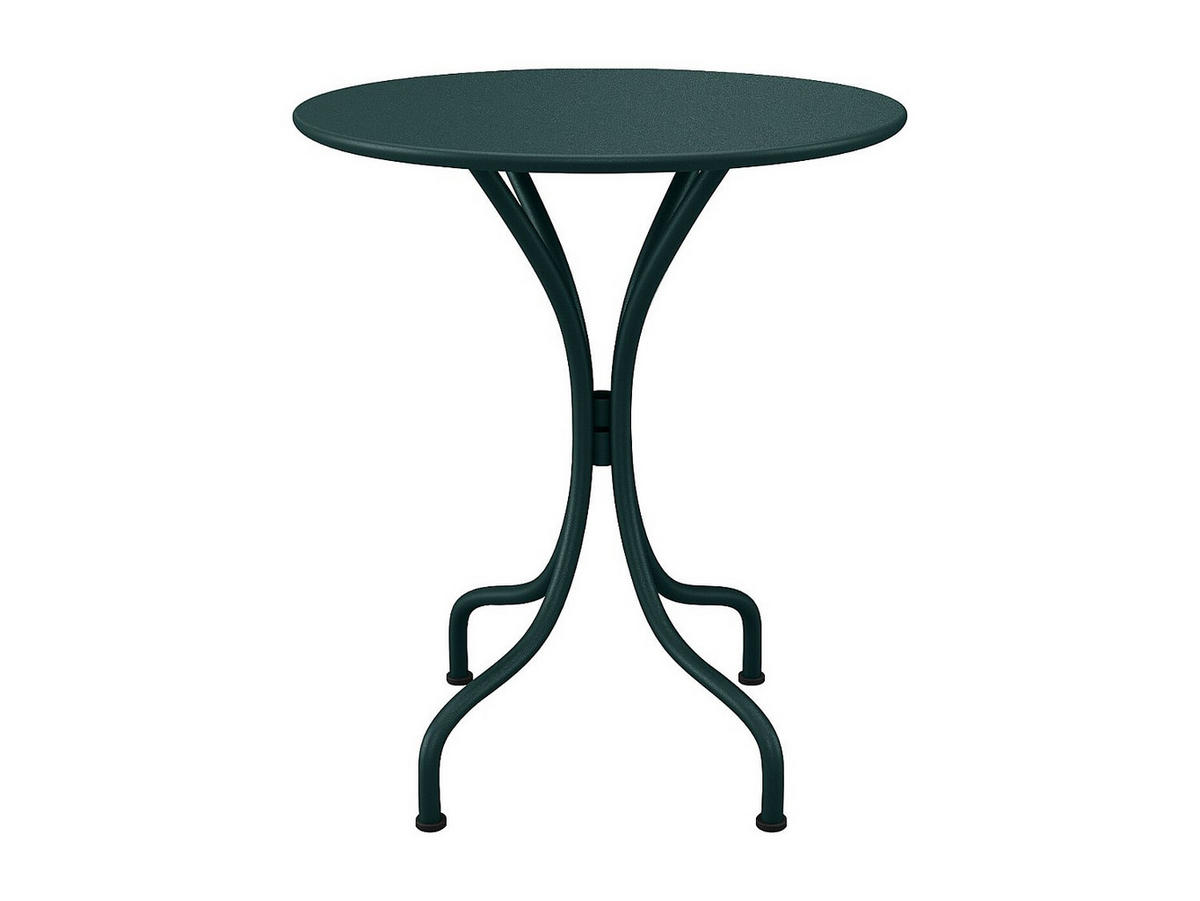 GARTENTISCH rund - D. 60 cm - Metall - Tannengrün - MIRMANDE von MYLIA - Waldgrün, Metall (60/60/70cm) - Vente-Unique