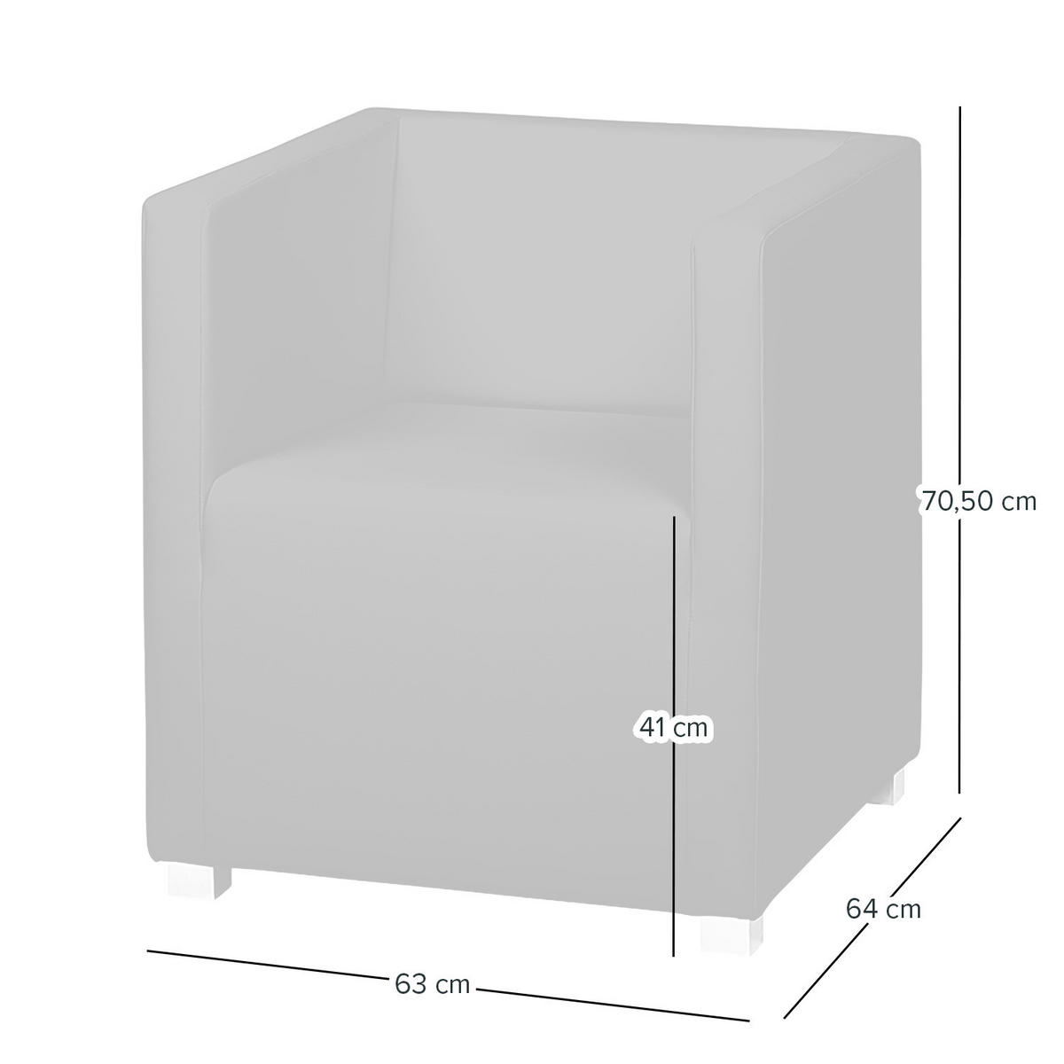COCKTAILSESSEL - Schwarz, Kunststoff/Textil (63/71/64cm) - home24