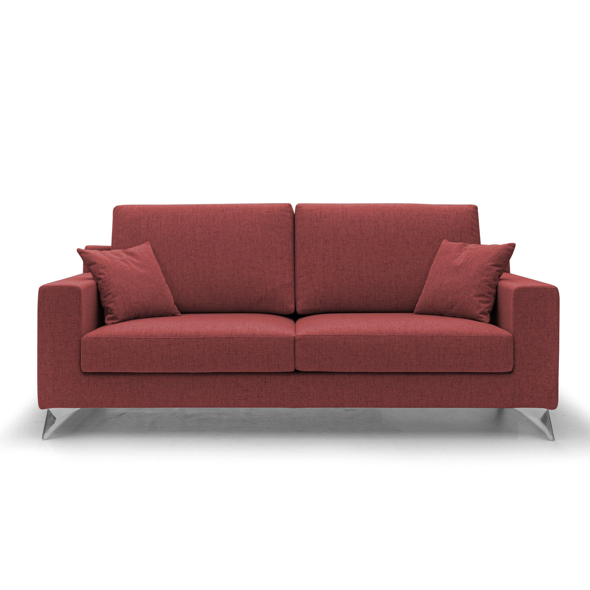 LINEARSOFA Michael - Rot, Textil (166/95/91cm) - Divani.store
