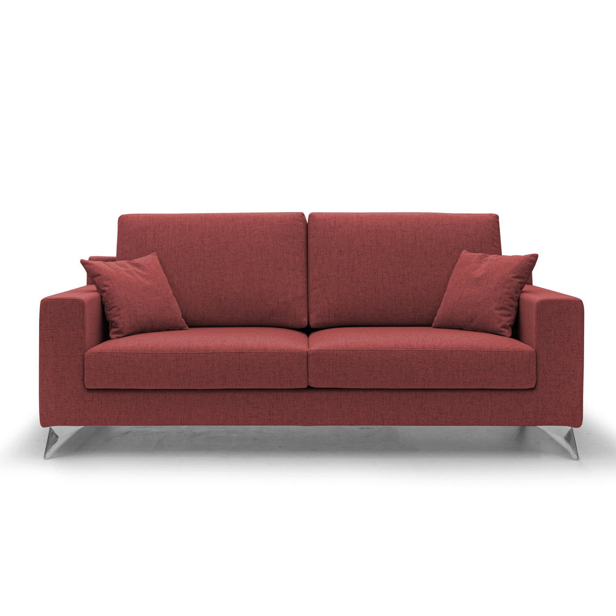 LINEARSOFA Michael - Rot, Textil (186/95/91cm) - Divani.store