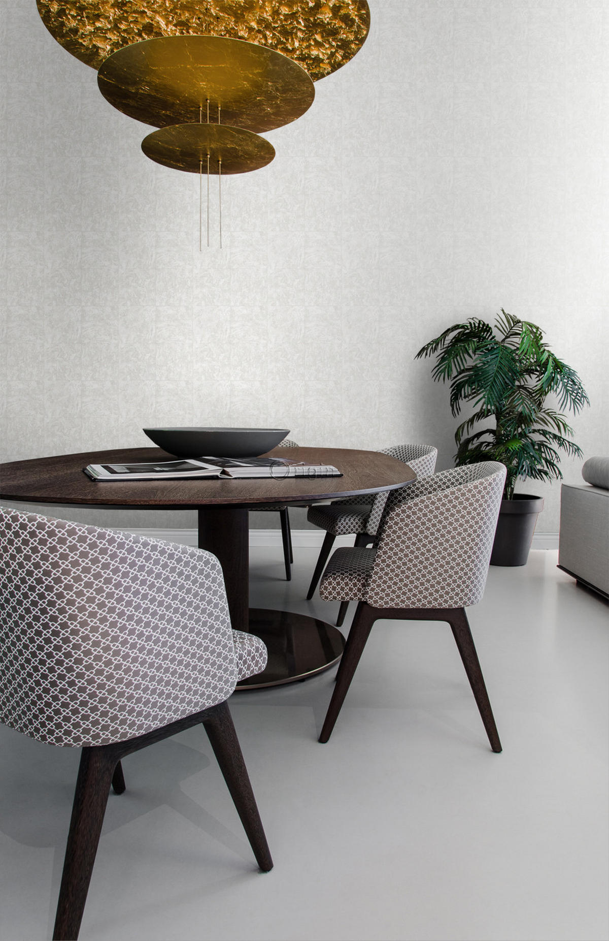 TAPETE Stein-Optik 53 cm x 10.05 m - Weiß, Papier (53/1000cm) - Origin Wallcoverings