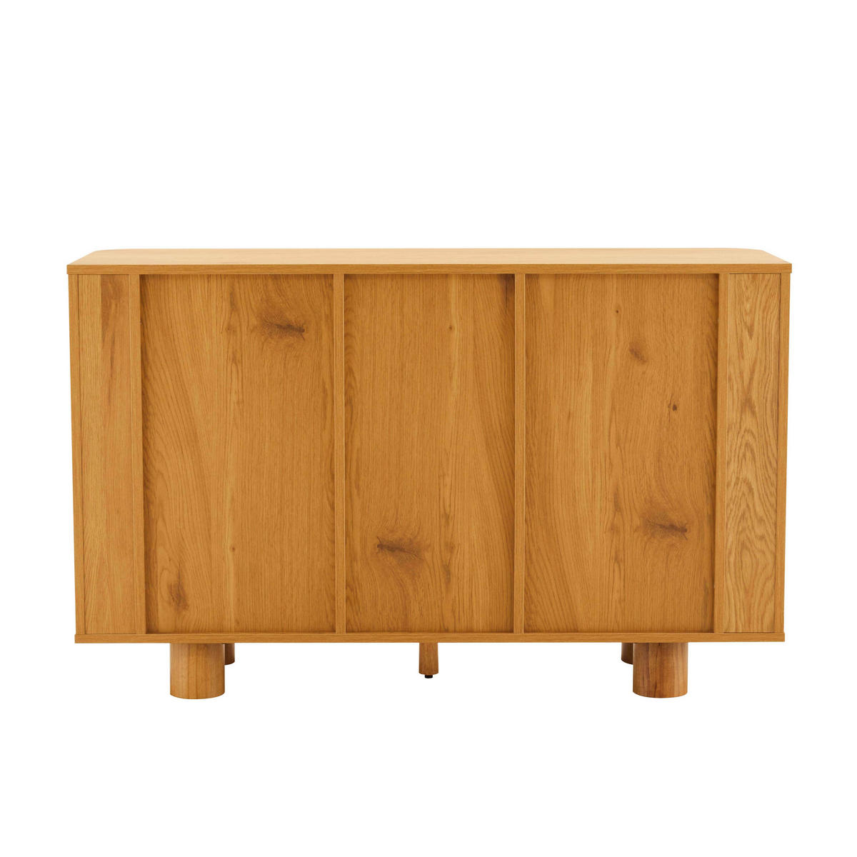 SIDEBOARD 120 cm, schwarzes Holz - Beige, Holz (40/75/120cm) - Oviala