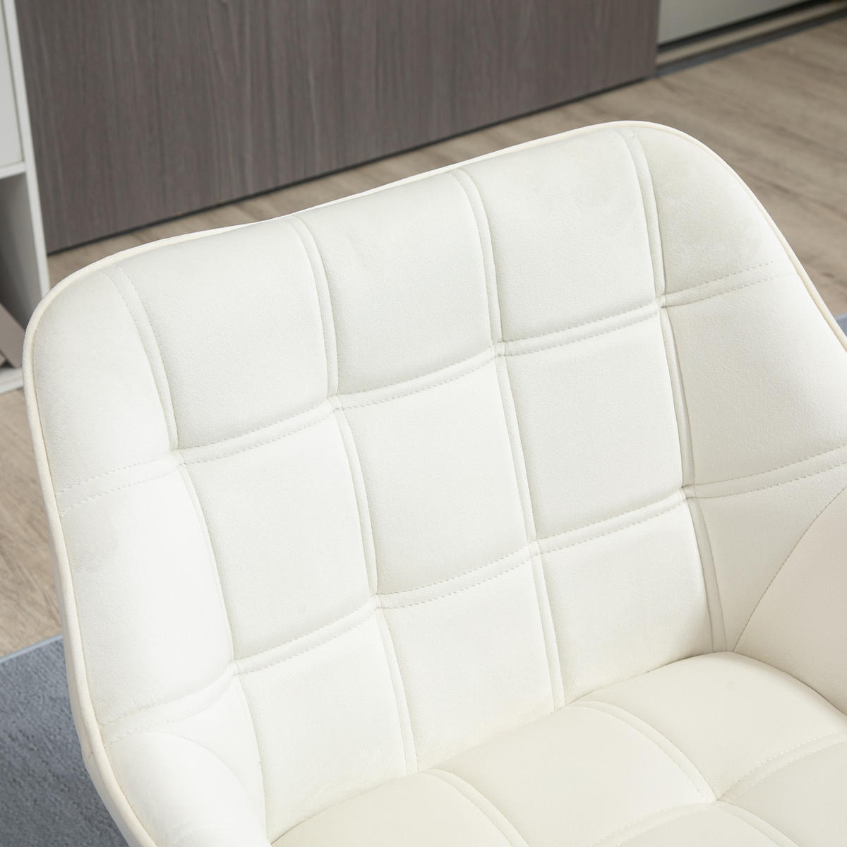 EINZELSESSEL, Relaxsessel, Sessel, Creme - Creme, Kunststoff (62/72.5/64cm) - HOMCOM