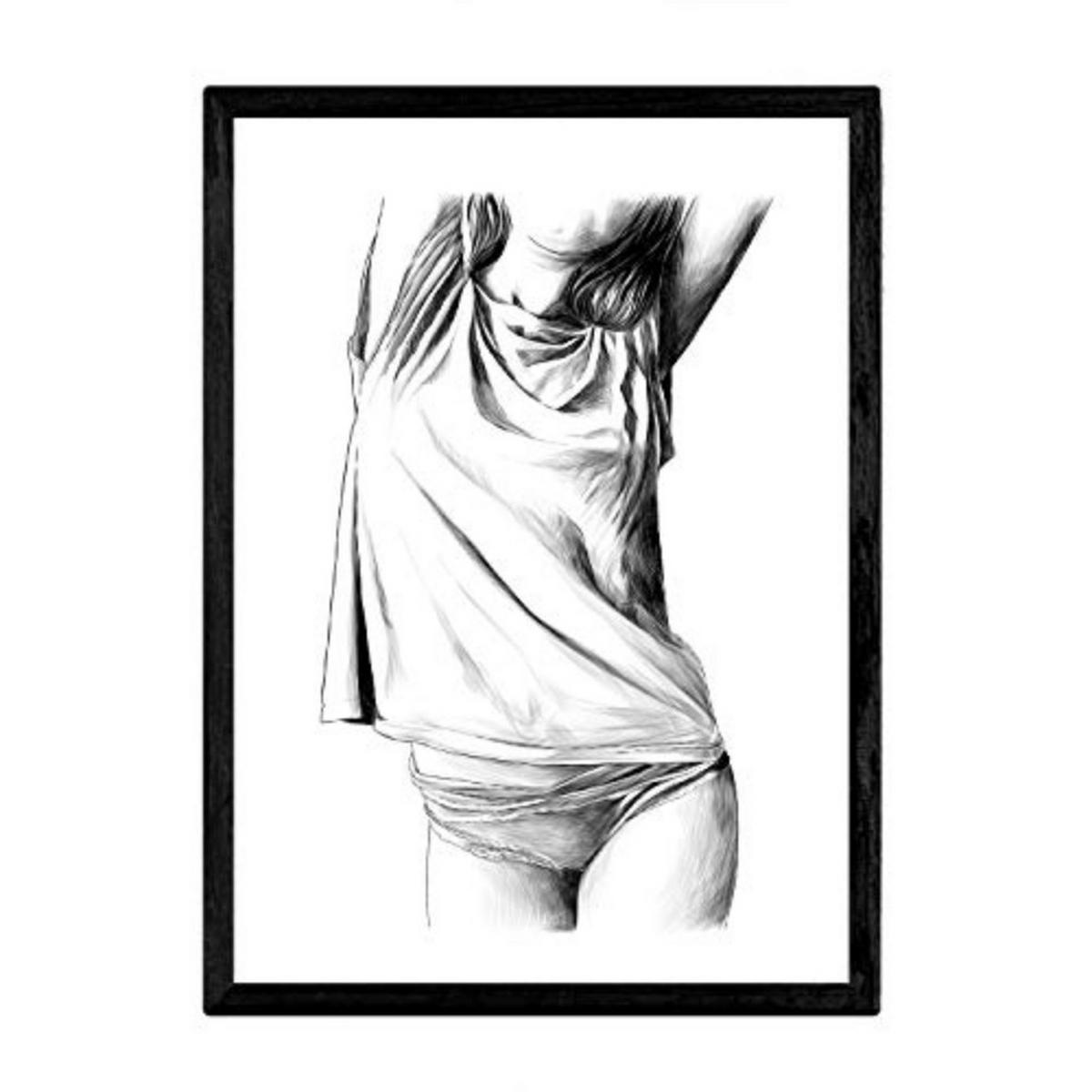 POSTER Erotik Frontfolie 1 A3 Rahmenlos - Klar, Papier (29.7/5/42cm) - Nacnic