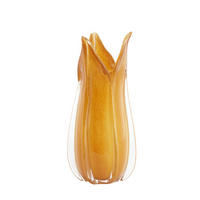 VAZE Evina Braun 18.5/18.5/39 cm - Braun, Glas (39cm) - Light & Living