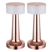 LED TISCHLEUCHTE Angelika Kupfer 2er Set - Kupferfarben, Kunststoff (9.5/9.5/21.5cm) - Globo Lighting