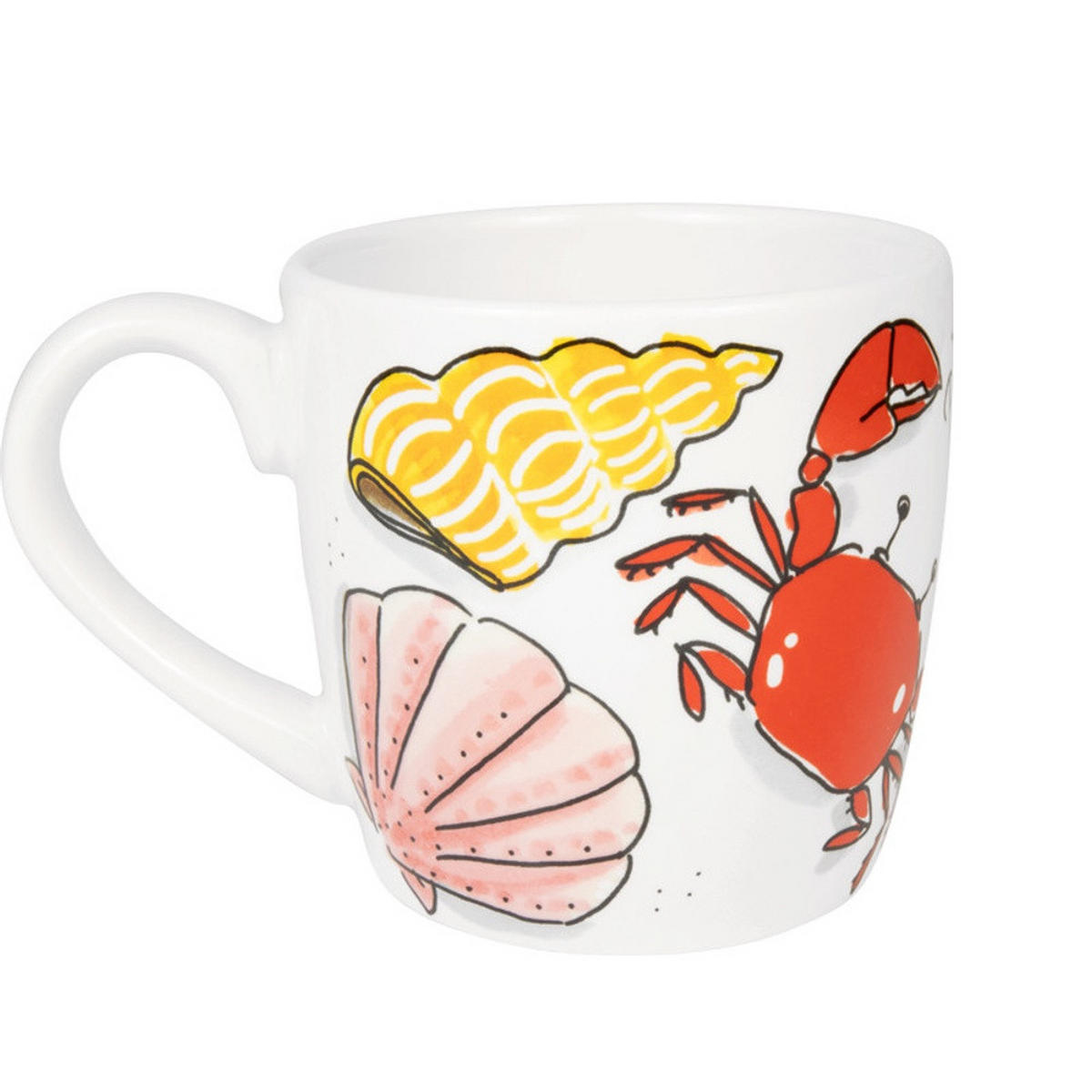 CAPPUCCINO-BECHER Fruits de Mer in Bunt - 500 ml - Multicolor, Keramik (0.5L) - Blond Amsterdam