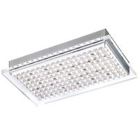 LED DECKENLEUCHTE Stahl Silber Acrylglas - Silberfarben, Metall (31/17.5/5cm)