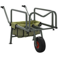 ANGELWAGEN Grün Mit Rad Pulverbeschichteter Stahl - Grün, Metall (55/72/145cm) - vidaXL