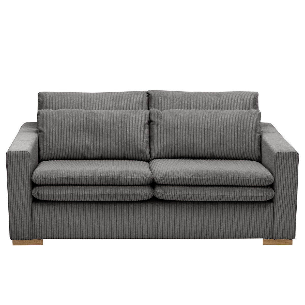 2,5-SITZER SOFA - Grau, Textil (180/82/104cm) - home24