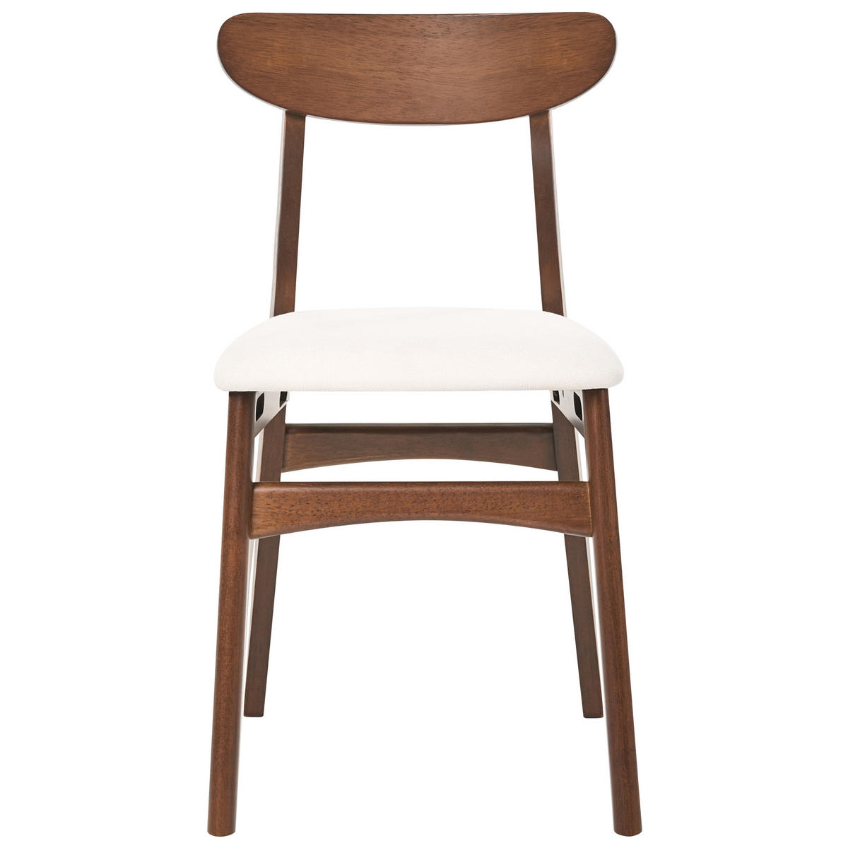ESSZIMMERSTUHL 2er-Set Holz Braun/Hellbeige Doyle - Beige, Holz (45/78/50cm) - Beliani