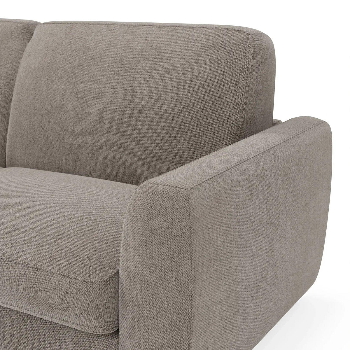 SCHLAFSOFA Leonida - Taupe, Metall (222/92/98cm) - Divani.store