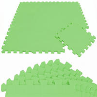 SPIELMATTE ab Null - 90 cm Baby Puzzlematte Grün - Grün, Kunststoff (30/30cm) - Littletom