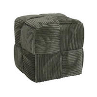 POUF Wiki dunkelgrau 43/43/43 cm Textil - Dunkelgrau, Textil (43/43/43cm) - Mondex