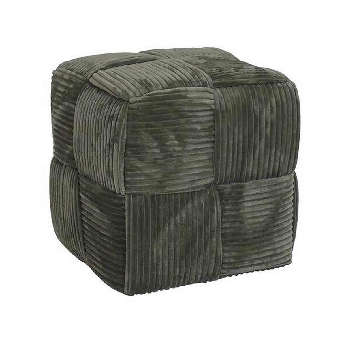 POUF Wiki dunkelgrau 43/43/43 cm Textil - Dunkelgrau, Textil (43/43/43cm) - Mondex