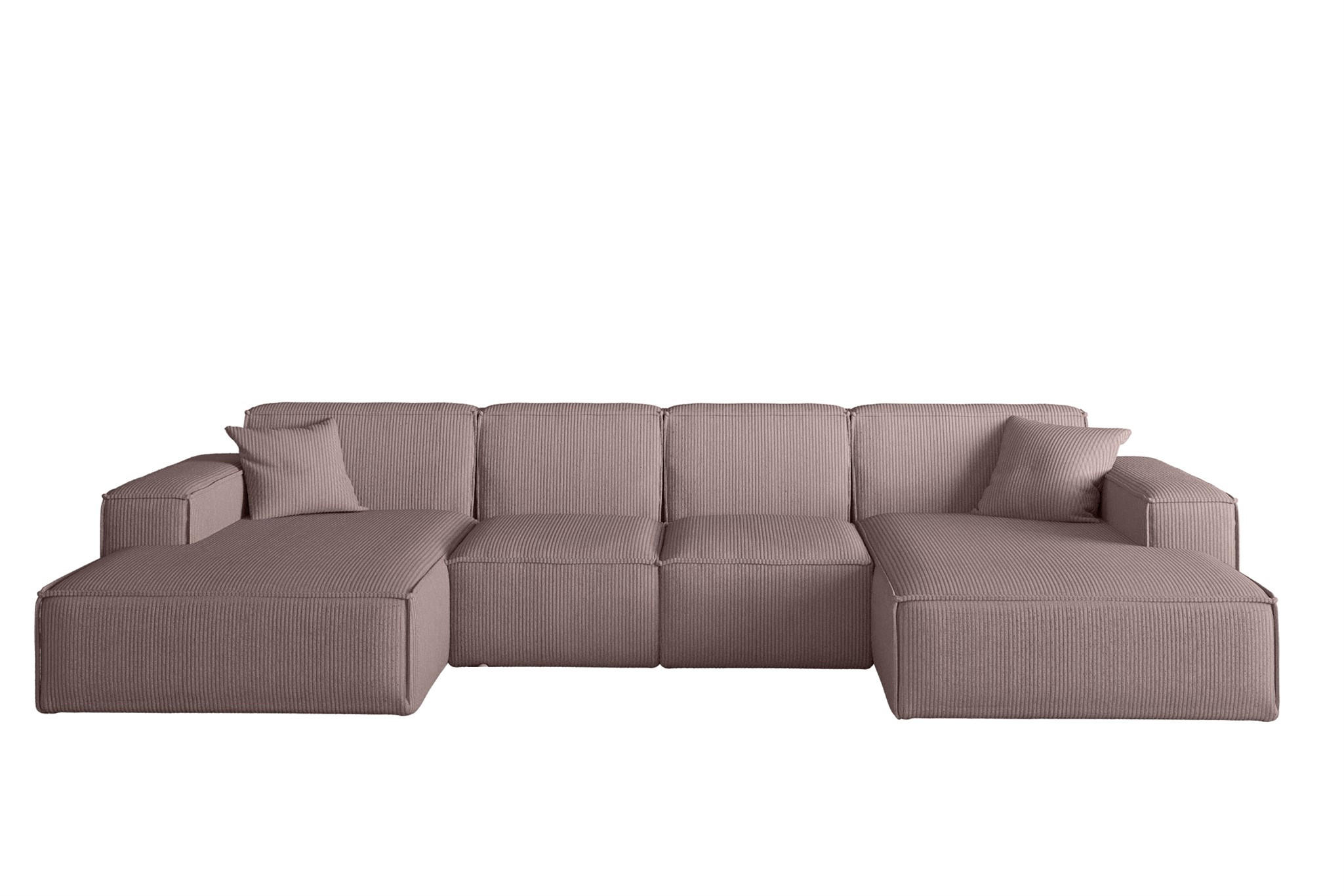 WOHNLANDSCHAFT Celes Premium Xs Scala - Lila, Holzwerkstoff/Textil (342/73/165cm) - Fun Möbel