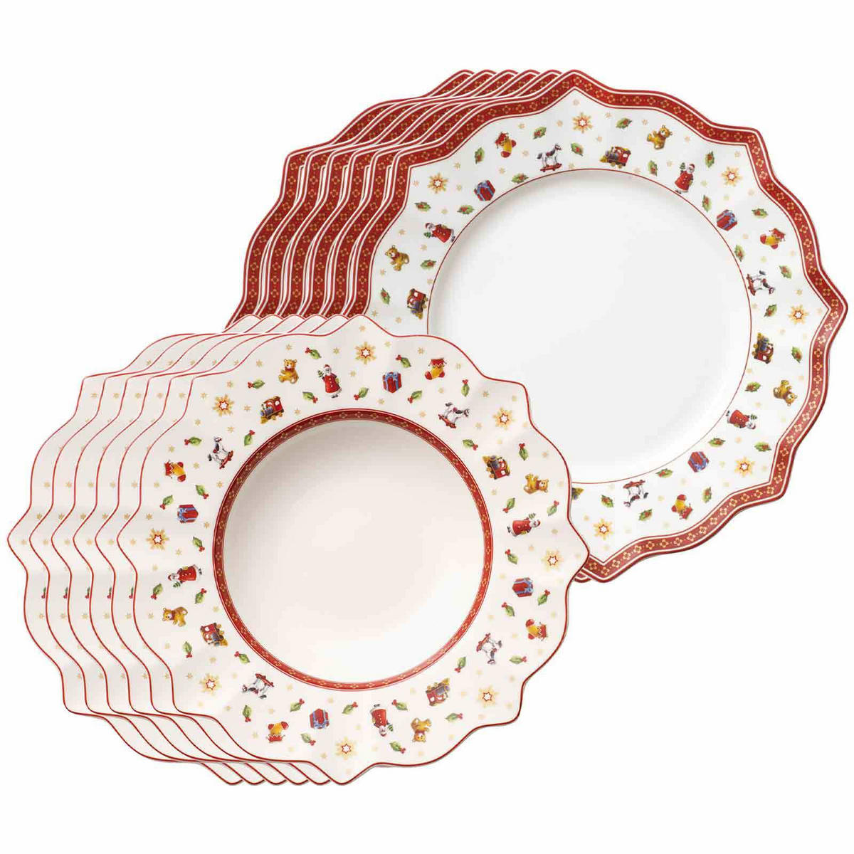 TAFELSERVICE Toy's Delight weiß 12er Set - Weiß, Keramik (1/1/1cm) - Villeroy & Boch