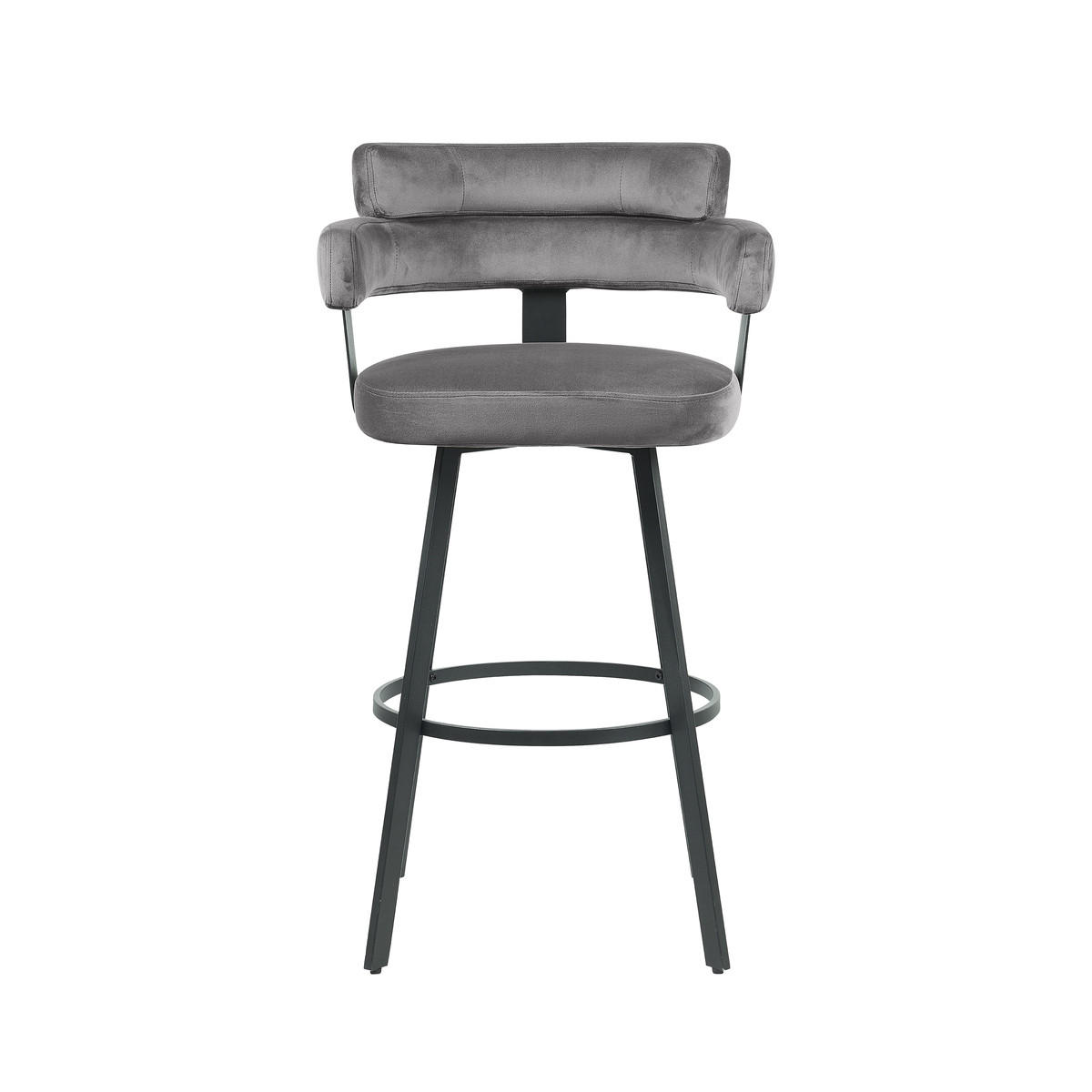 BARHOCKER Bardio Grau 52/56/101 cm 2er-Set - Grau, Textil (56/101/52cm) - LABEL51