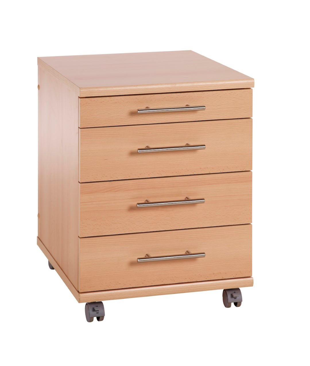 ROLLCONTAINER Eagle 57x42x50 cm 4 Schubladen Buche - Buchefarben, Holz (42/57/50cm) - PROREGAL