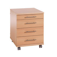ROLLCONTAINER Eagle 57x42x50 cm 4 Schubladen Buche - Buchefarben, Holz (42/57/50cm) - PROREGAL