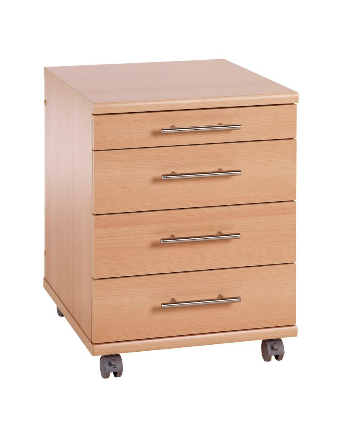 ROLLCONTAINER Eagle 57x42x50 cm 4 Schubladen Buche - Buchefarben, Holz (42/57/50cm) - PROREGAL