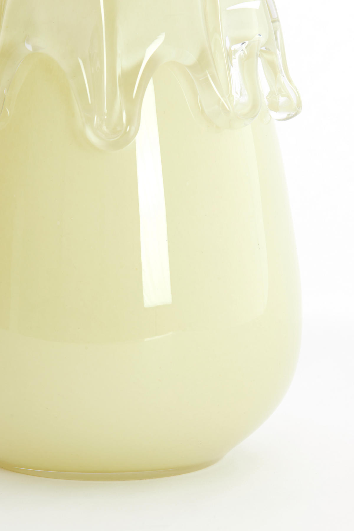 VAZE Lysira Gelb 19.5/19.5/26.5 cm - Gelb, Glas (26.5cm) - Light & Living